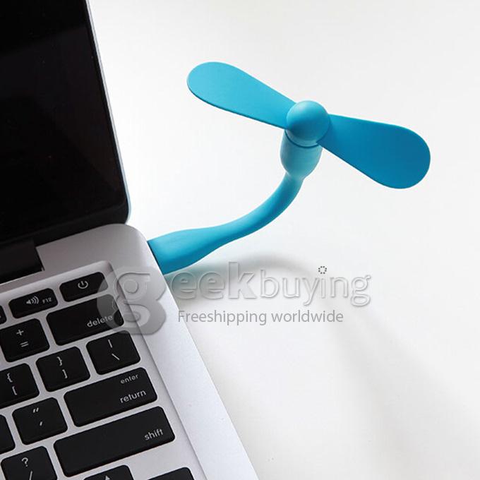 Original Xiaomi Portable USB Mini Fan Ultra-silenced Detachable Adjustable Fan For Laptop Powerbank USB Devices - Blue