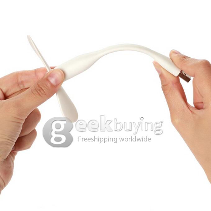 Original Xiaomi Portable USB Mini Fan Ultra-silenced Detachable Adjustable Fan For Laptop Powerbank USB Devices - White