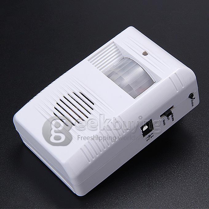 Intelligent Wireless Infrared Sensor Electronic Guest-saluting Doorbell - White
