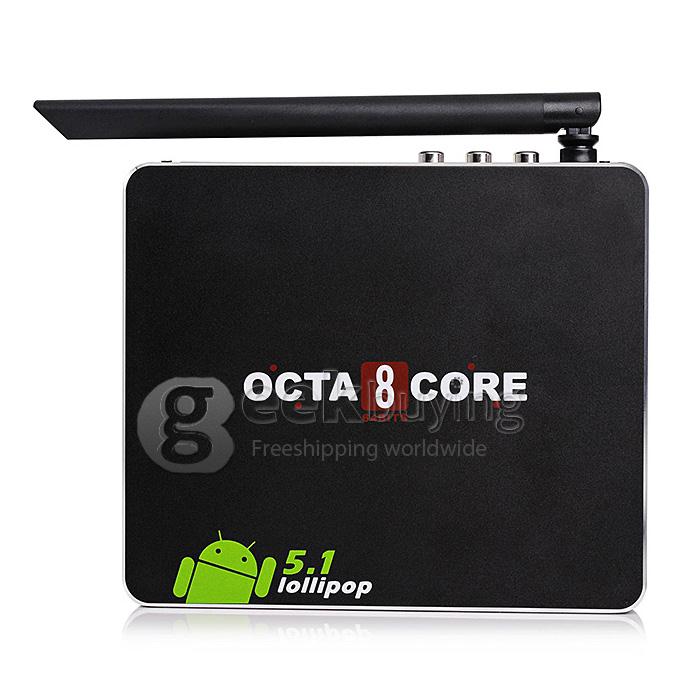 CSA90 Android 5.1 Lollipop TV Box RK3368 64-Bit Octa Core 2G/16G 2.4G/5G WiFi Gigabit LAN Bluetooth4.0 HDMI 4K H.265