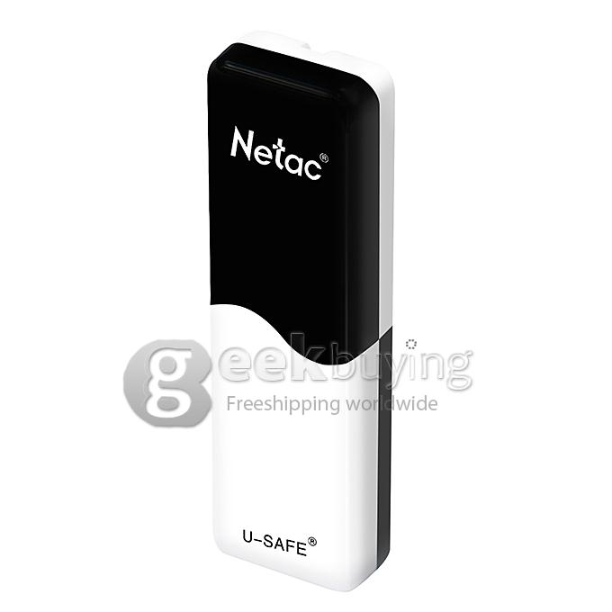 [HK Stock] Netac LangKe U235 8GB USB 2.0 U Disk With Protection Function - Black + White