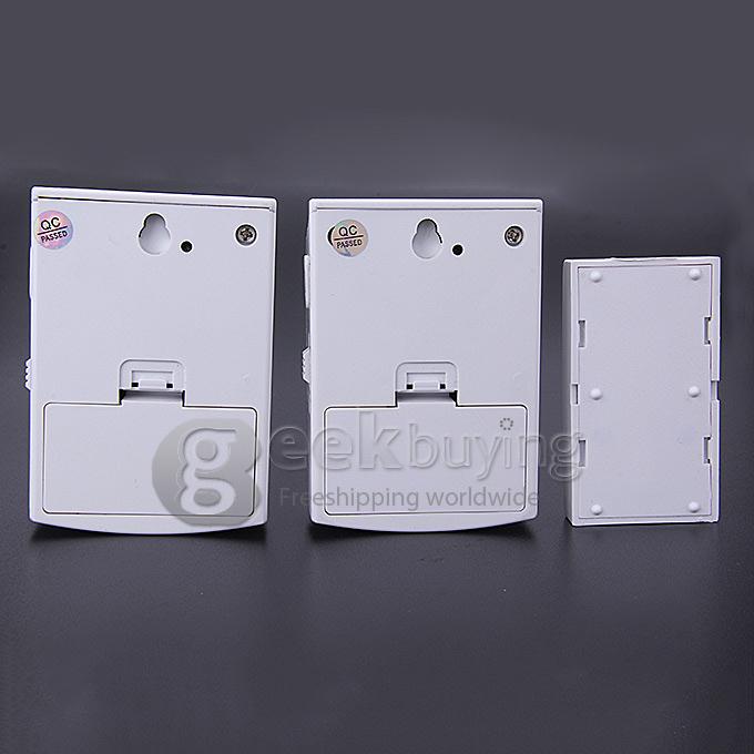 V006B2 Digital Wireless Door Bell With 38 Polyphony Tunes Songs LED Remote Control Digital Doorbell - White