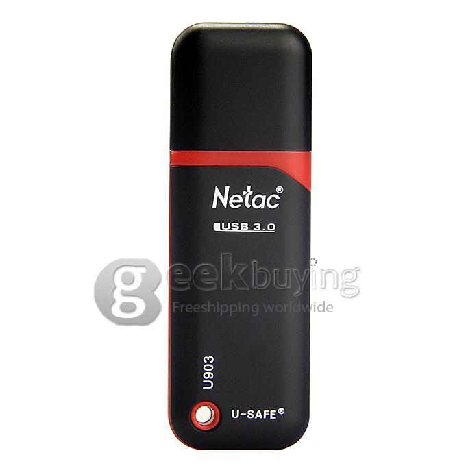 [HK Stock] Netac LangKe U903 Fashion 32GB USB 3.0 Topspeed U Disk - Black