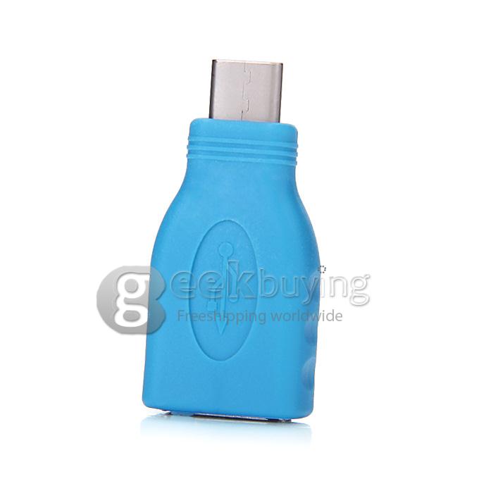Type-C To Type-B Female USB 2.0 Adapter - Blue