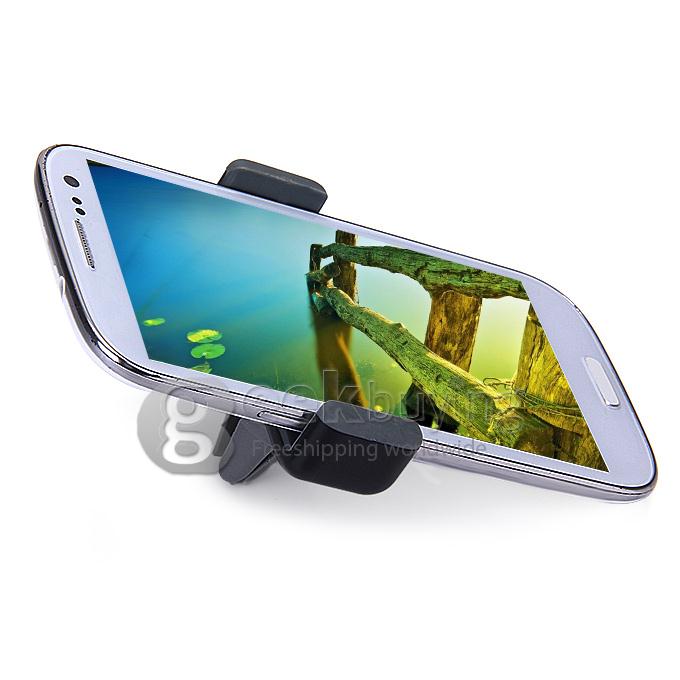 K5 Car Air Vent Mount Cradle Holder For Universal 5 Inch Phone Universal Stand Airframe Car Phone Holder- Black