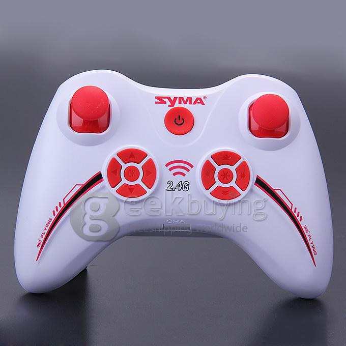 Syma X12S Nano Quadcopter 6-Axis Gyro Mini Drone 2.4G RC with Protective Guards - Red
