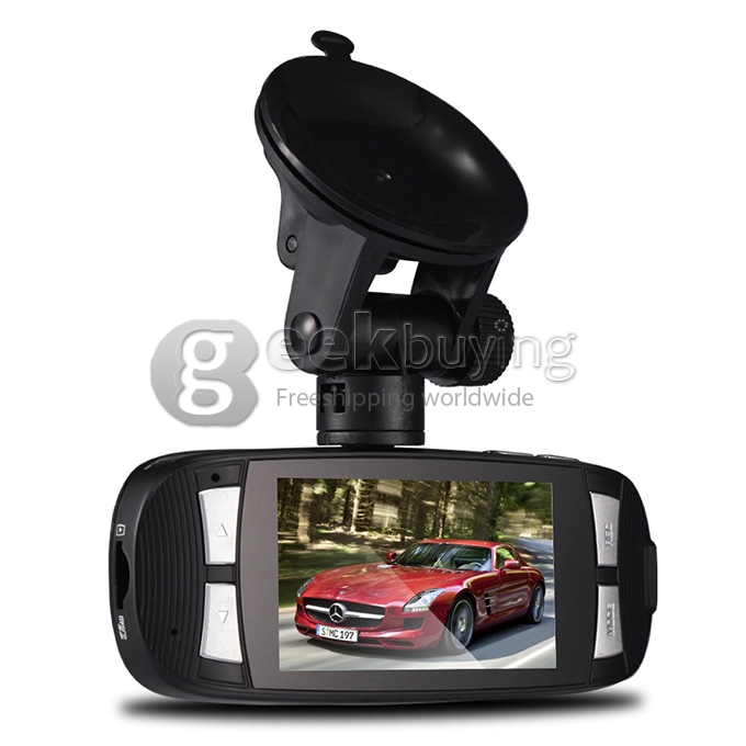 G1WT Full HD 1080P 2.7Inch 120 Degree Wide Angle G-Sensor Motion Detection HDMI/USB/AV-Out Car DVR Recorder - Black