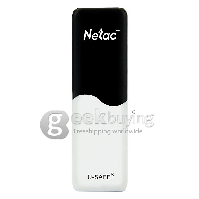 [HK Stock] Netac LangKe U235 8GB USB 2.0 U Disk With Protection Function - Black + White
