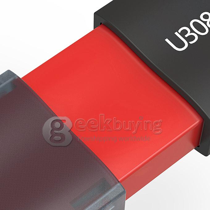 [HK Stock] Netac LangKe U308 8GB USB 3.0 Push-pull Type U Disk - Red