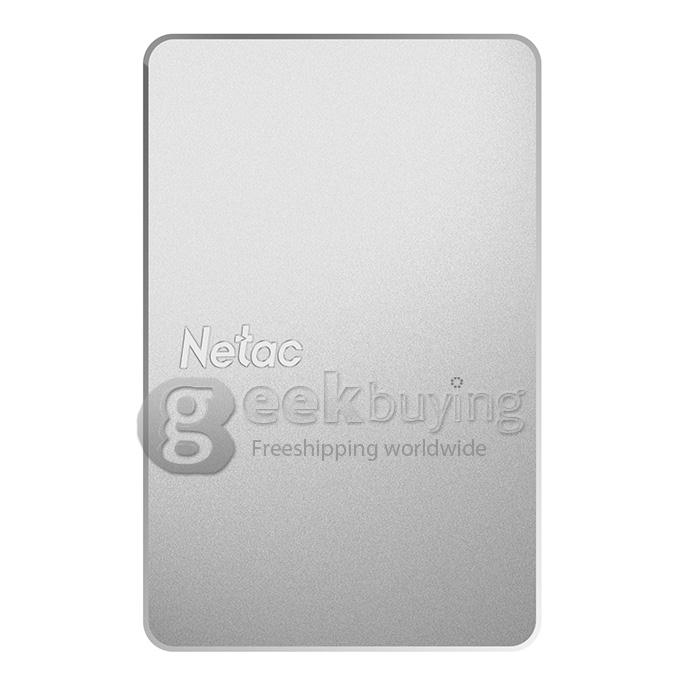[HK Stock]Netac LangKe K309 500GB USB 3.0 Mobile Hard Disk With Encryption Protection - Silver