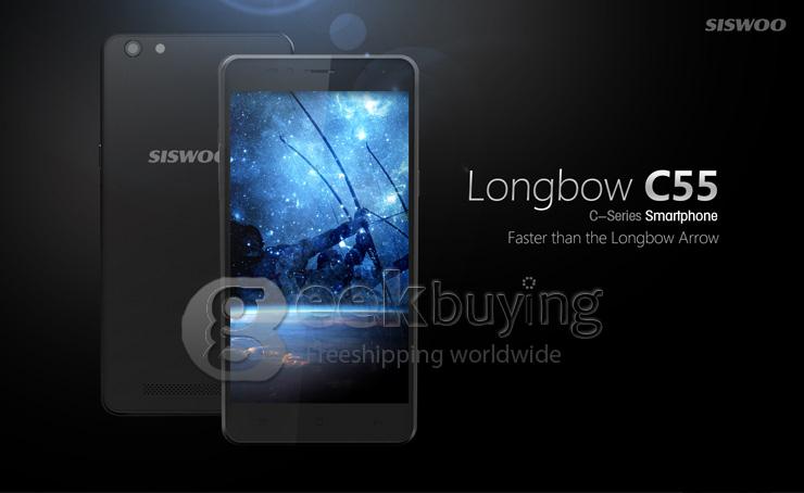 SISWOO C55 5.5inch 4G FDD-LTE Android 5.1 2GB 16GB Smartphone 64bit MTK6735 Quad Core 8.0MP IPS HD Breath Light - White