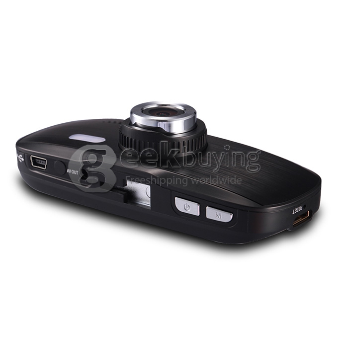 G1WT Full HD 1080P 2.7Inch 120 Degree Wide Angle G-Sensor Motion Detection HDMI/USB/AV-Out Car DVR Recorder - Black