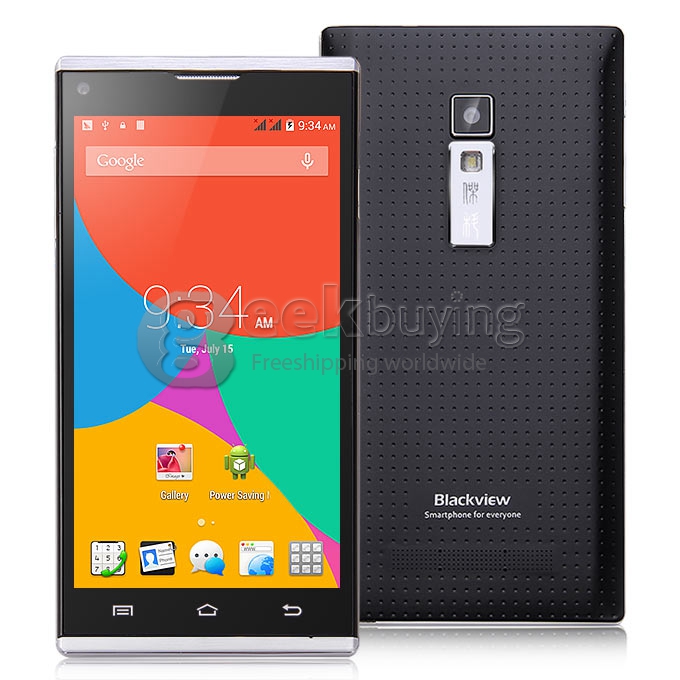 Blackview Crown 5.0Inch IPS HD Screen MTK6592W Octa Core 1.7GHz Cell Phone 2GB+16GB 13.0MP Android4.4.2 3G/GPS - Black