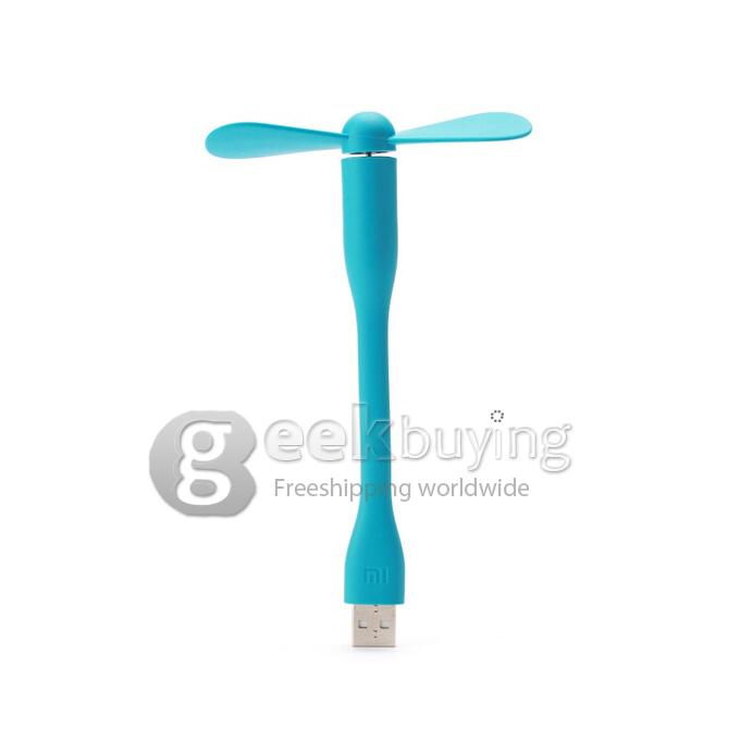 Original Xiaomi Portable USB Mini Fan Ultra-silenced Detachable Adjustable Fan For Laptop Powerbank USB Devices - Blue
