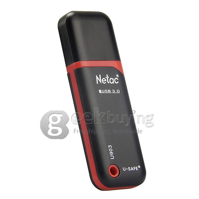 [HK Stock] Netac LangKe U903 Fashion 32GB USB 3.0 Topspeed U Disk - Black
