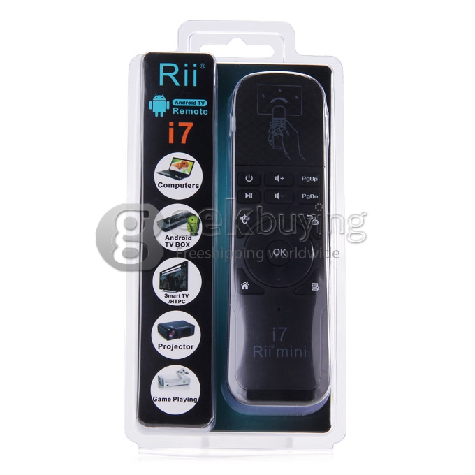 Rii Mini i7 RT-MWK07 2.4G Wireless Air Fly Mouse Touchpad Keyboard Remote for HTPC Android TV Box PC Laptop