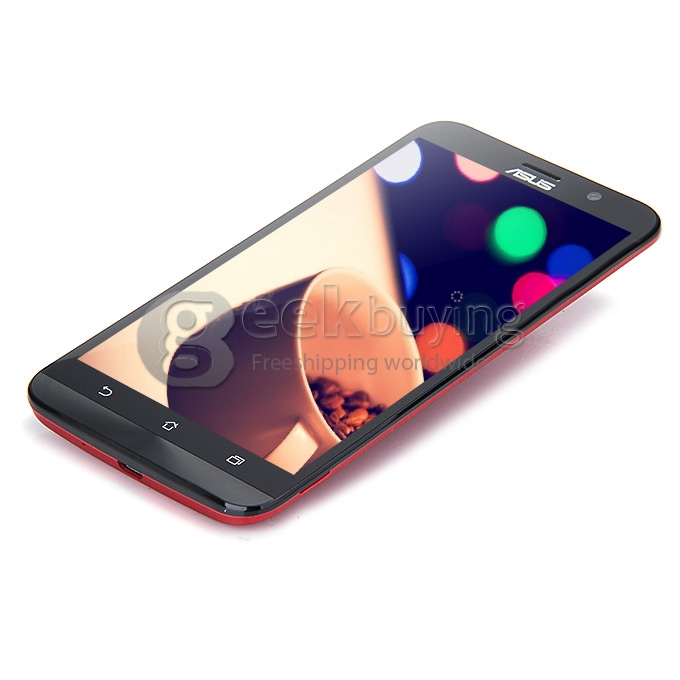 [Package B]ASUS Zenfone 2 ZE551ML 5.5inch FHD 4G LTE Android 5.0 4GB 32GB Smartphone(Red) + Leather Case(Red) + Tempered Glass Screen Protector