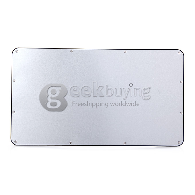 Universal Aluminum Wireless Bluetooth 3.0 Keyboard for Tablet PC iPad Laptop Smart Phone - Black + Silver