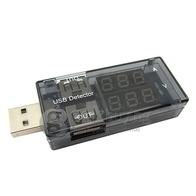 Dual LED Display USB Power Charger Data Transmit Current Voltage Tester USB Detector