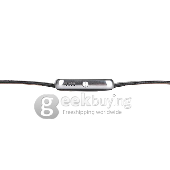 CUBOT R8 Toughened OGS Panel Multifunction Multilingual Smart Watch MTK2501 BT4.0 Premium Leather Strap - Silver