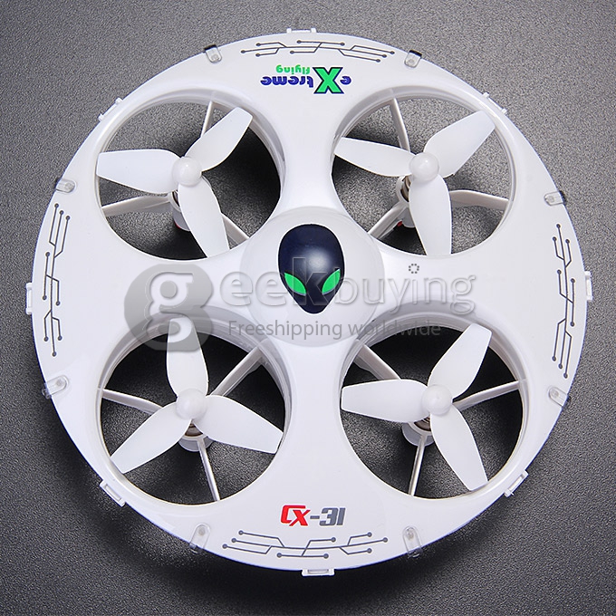 Cheerson CX-31 UFO 2.4G 6-Axis Gyro 3D Eversion With Headless Mode RC Quadcopter Left Hand Throttle - White