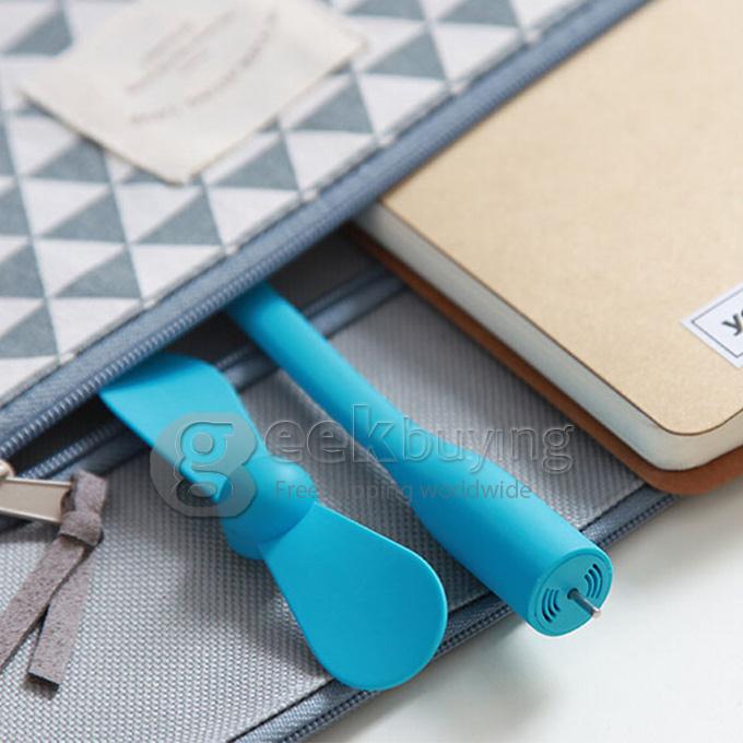 Original Xiaomi Portable USB Mini Fan Ultra-silenced Detachable Adjustable Fan For Laptop Powerbank USB Devices - Blue