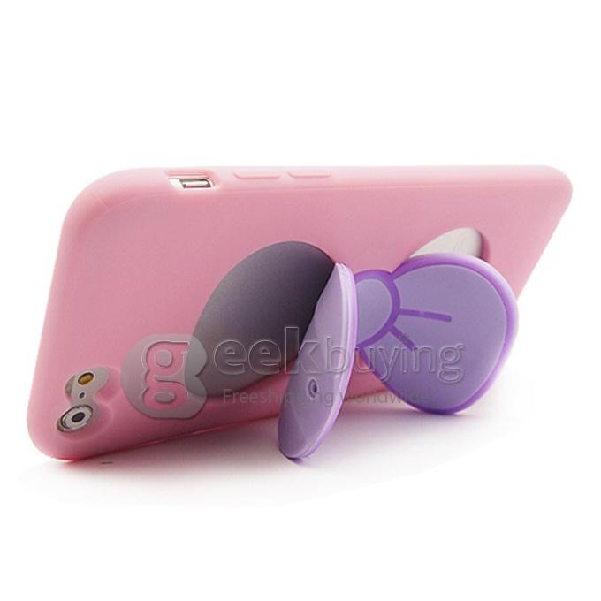 Butterfly Series Plastic Back Case Protective Cover for iPhone 5/ iPhone 5s - Pink