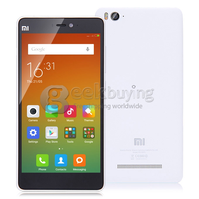 [HK Stock][EU Version]Xiaomi Mi 4i/mi4i 5.0Inch 4G FDD-LTE Android 5.0 2GB 16GB Smartphone 64-bit Snapdragon615 Octa Core 1.7GHz 13.0MP - White