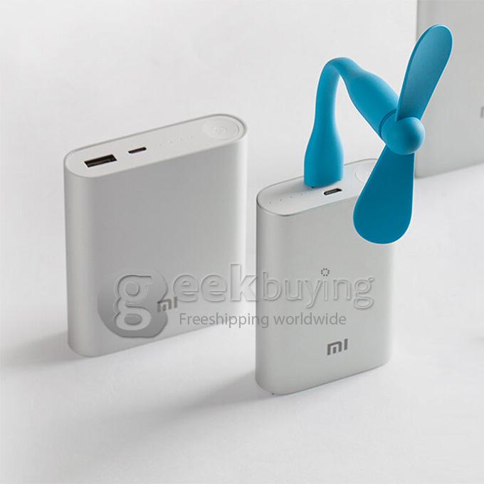 Original Xiaomi Portable USB Mini Fan Ultra-silenced Detachable Adjustable Fan For Laptop Powerbank USB Devices - Blue