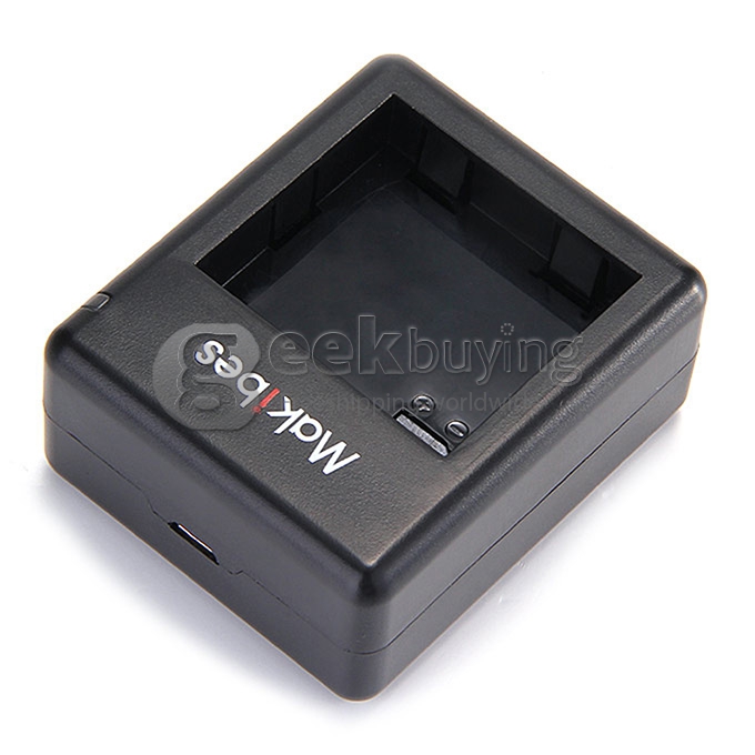 [HK Stock] Makibes Dual Ports Battery Charger Charging Dock For Xiaoyi Yi Xiaoyi Action Camera Camcorder - Black