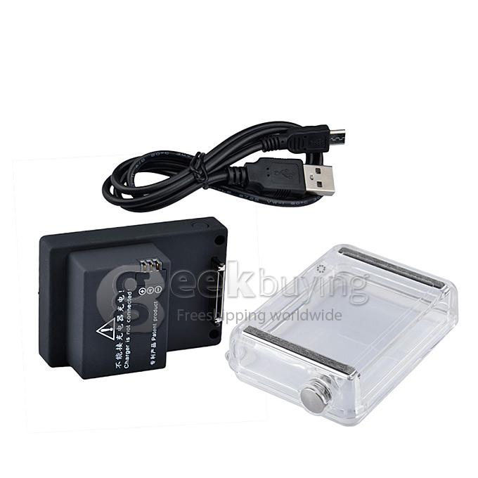 3.7V 2300mAh Extended Record Time Battery & Waterproof Backdoor Case For GoPro BacPac Hero 3