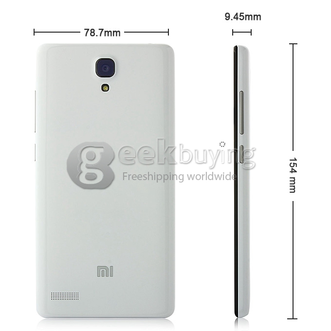 [HK Stock] XIAOMI Redmi/Hongmi Note 4G Snapdragon MSM8928 Quad Core 1.6GHz 5.5 Inch Smartphone 2GB RAM HD IPS 13.0MP GPS/OTG - White