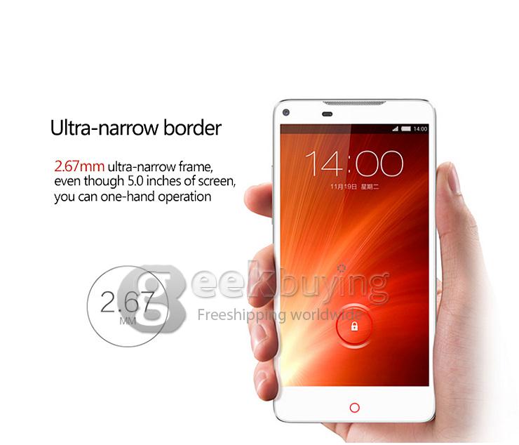ZTE NUBIA Z5S 5.0 Inch FHD Android 4.4 2GB 16GB Smartphone Qualcomm Snapdragon 800 Quad Core Gorilla Glass 3 - Black