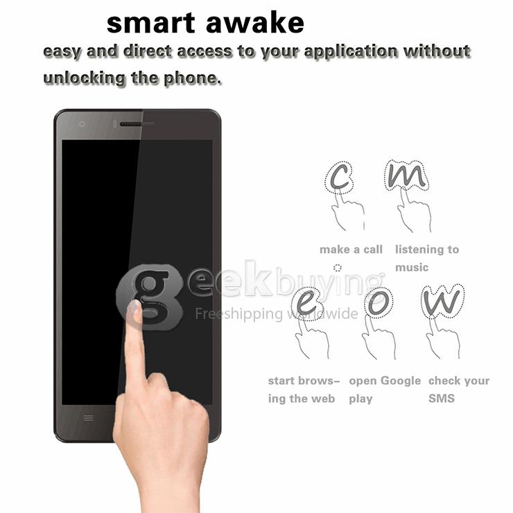VKWORLD VK6735 5.0inch 4G FDD-LTE Android 5.1 Smartphone MTK6735 Quad Core 2GB 16GB 13.0MP Smart Wake Miracast - Black