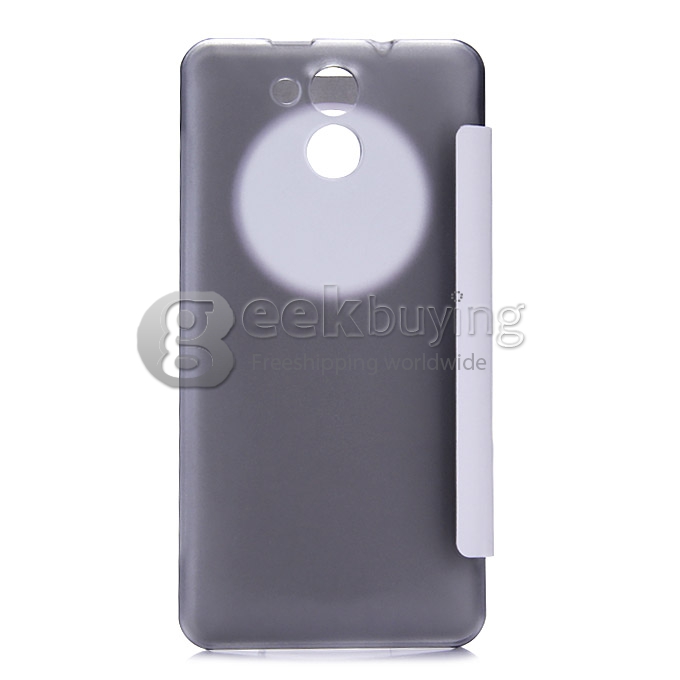 Protective PU Leather Hard Flip Cover Shell for Elephone P7000 Smartphone - White