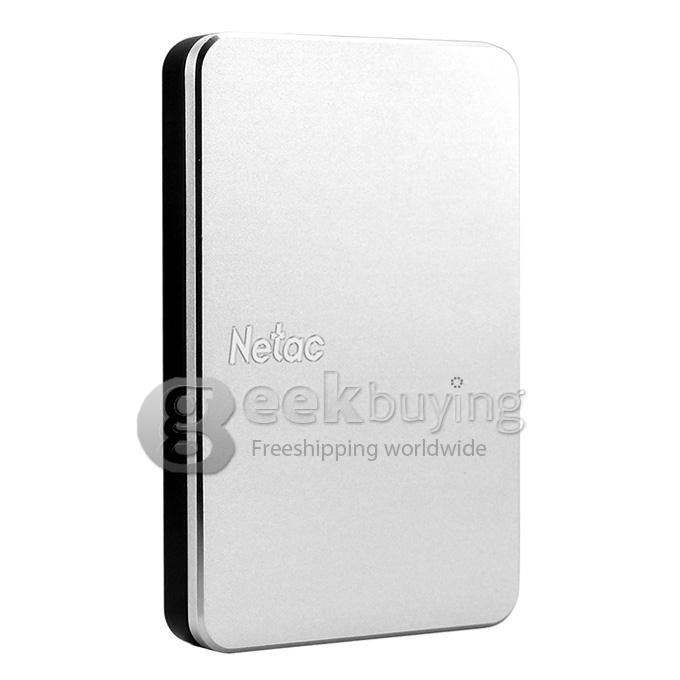 [HK Stock]Netac LangKe K309 500GB USB 3.0 Mobile Hard Disk With Encryption Protection - Silver