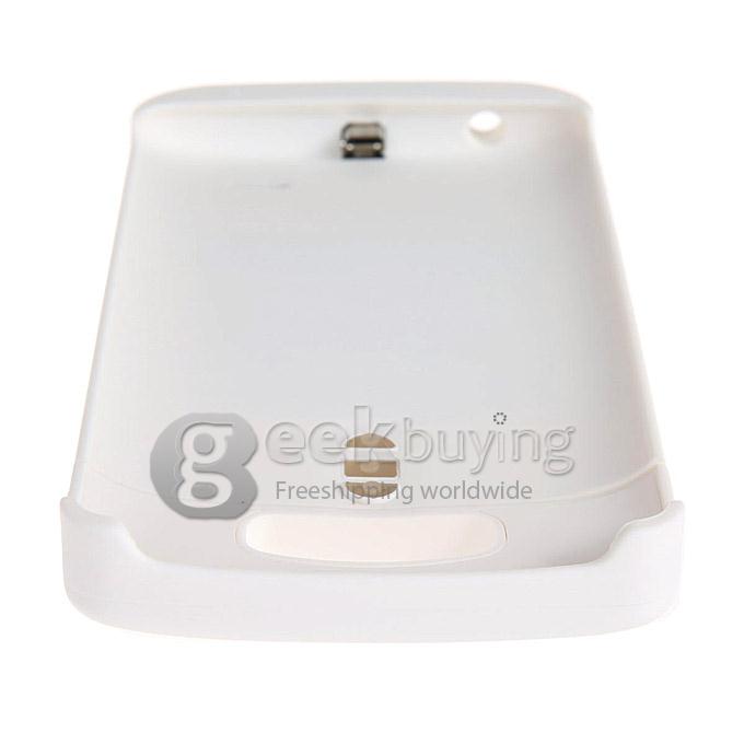 3200mAH External Backup Battery Powebank Cover Case With Home Key Button for LG G3 - White