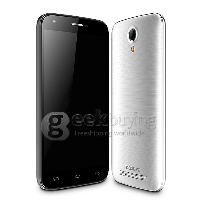 [HK Stock] DOOGEE VALENCIA 2 Y100 PRO 5.0inch 2.5D Corning Gorilla Glass 64bit 4G FDD-LTE Android 5.1 Smartphone MTK6735 Quad Core - Silver