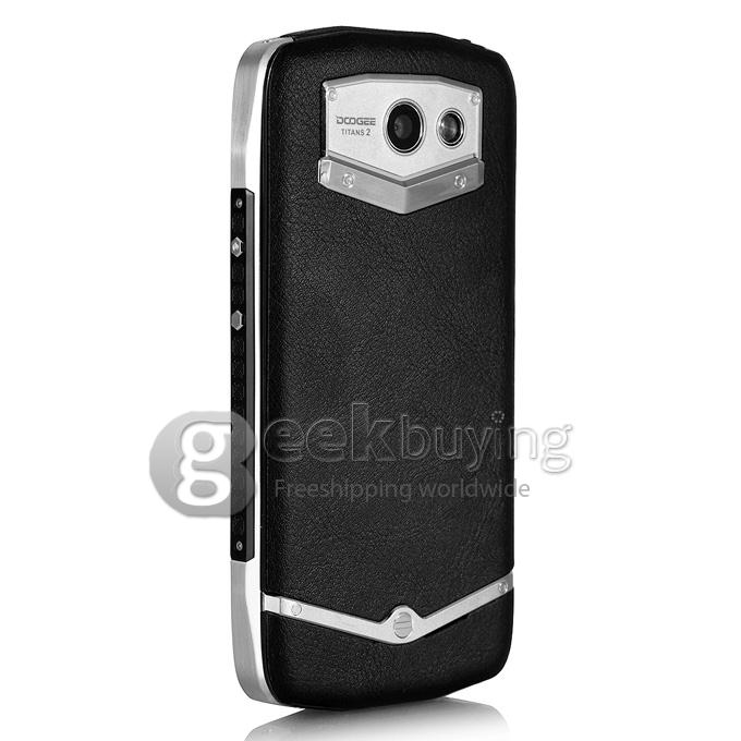 Sheepskin Pattern Back Case Shell for DOOGEE DG700 Smartphone - Black