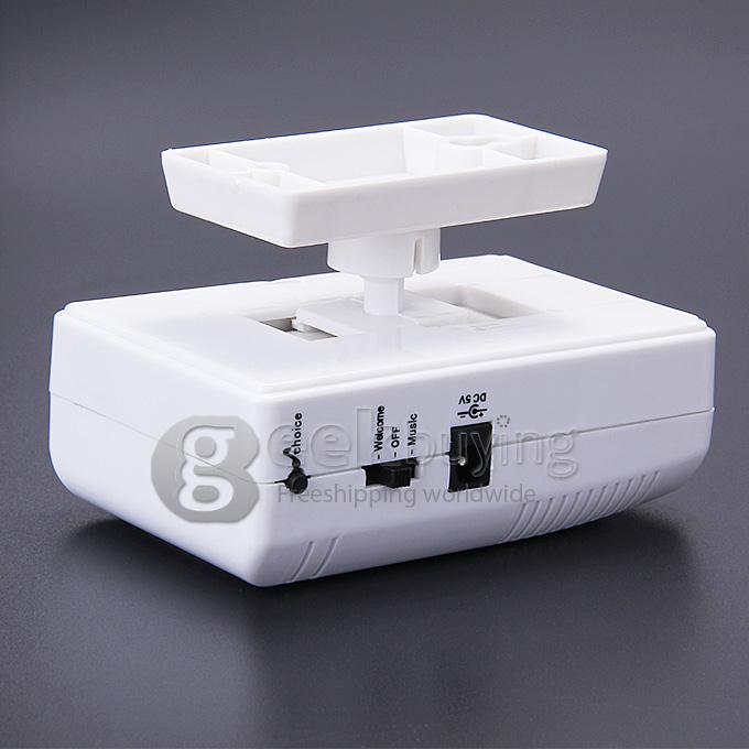 Intelligent Wireless Infrared Sensor Electronic Guest-saluting Doorbell - White