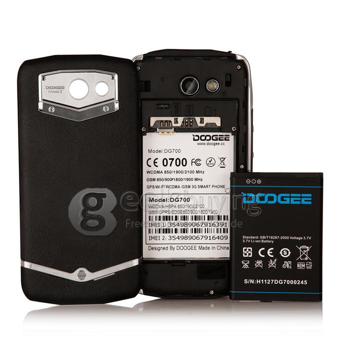 Sheepskin Pattern Back Case Shell for DOOGEE DG700 Smartphone - Black