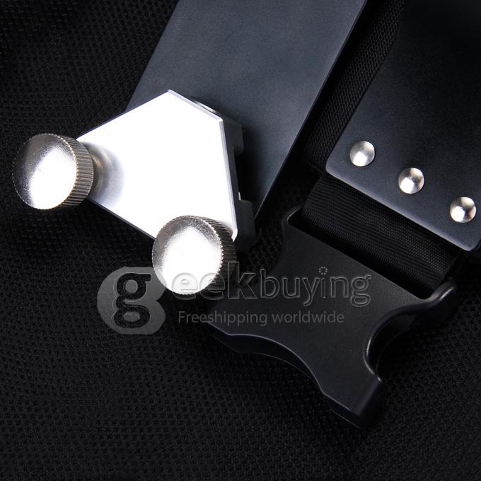 Wieldy HD-3600 Steadicam Triangle Double Damping Arms with Vest for Filming - Black