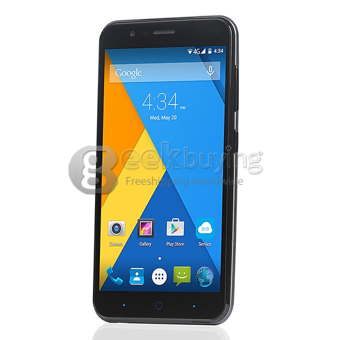 [HK Stock]Elephone P4000 5.0inch 64bit 4G LTE Android 5.1 Smartphone MTK6735 Quad Core 2GB RAM 16GB ROM 4800mAh Battery - Black