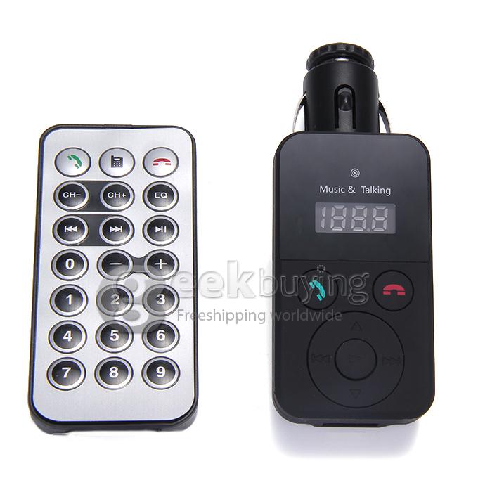 Car Kit MP3 Music Player Wireless FM Transmitter Radio Modulator With MIC Remote Control Support Handsfree SD TF card
