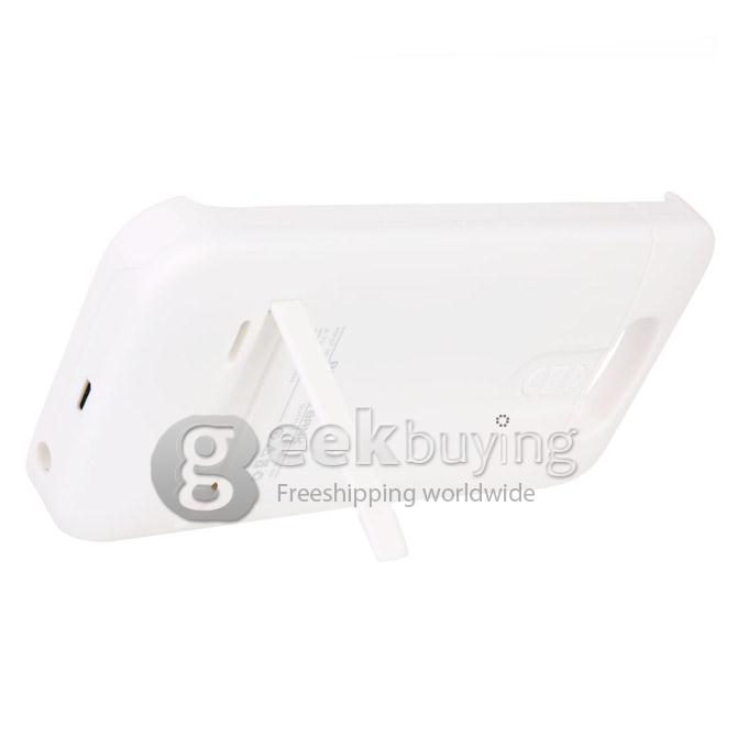 3200mAH External Backup Battery Powebank Cover Case With Home Key Button for LG G3 - White