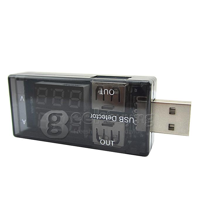 Dual LED Display USB Power Charger Data Transmit Current Voltage Tester USB Detector