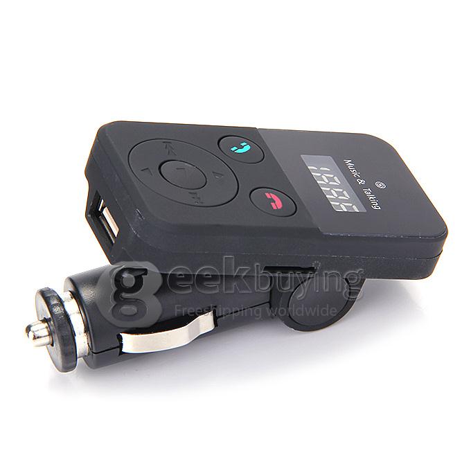Car Kit MP3 Music Player Wireless FM Transmitter Radio Modulator With MIC Remote Control Support Handsfree SD TF card