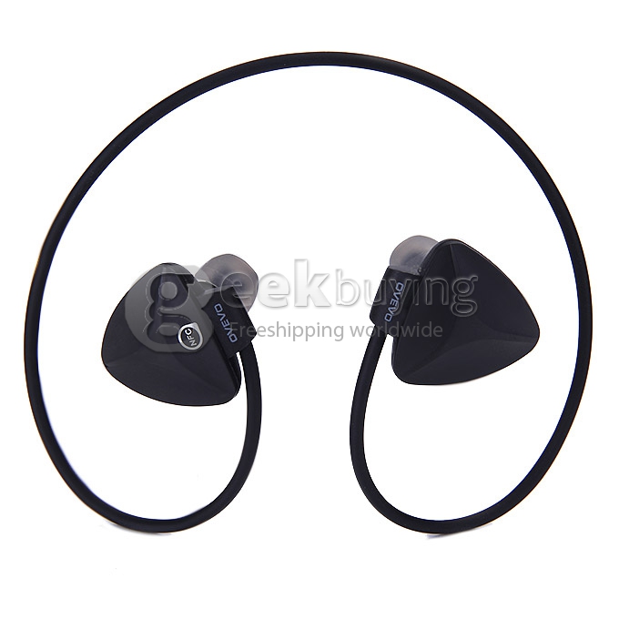 OVEVO SH03B Wireless Stereo BT4.0 Sport Headphone Capacitive MIC Waterproof Dustproof Shockproof - Black
