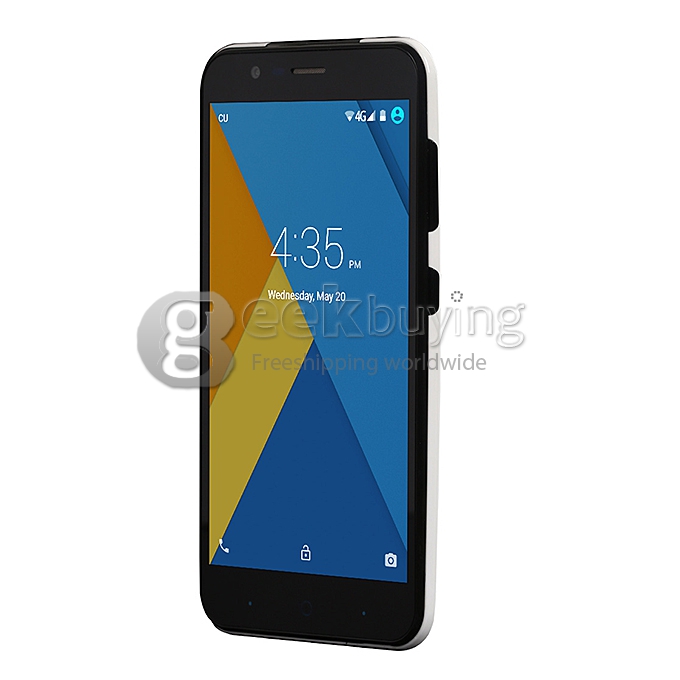 [HK Stock]Elephone P4000 5.0inch 64bit 4G LTE Android 5.1 Smartphone MTK6735 Quad Core 2GB RAM 16GB ROM 4800mAh Battery - White