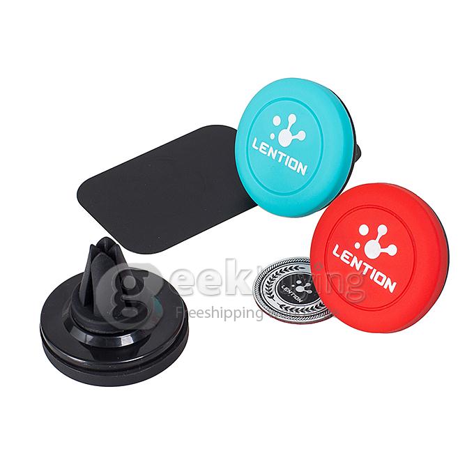 LENTION A500 Agile Series 360 Degree Spin Car Mount Holder for iPhone iPod Phones PSP GPS iPhone 6s Plus - Red